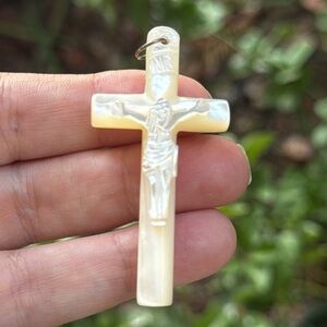Mother of Pearl Cross Pendant